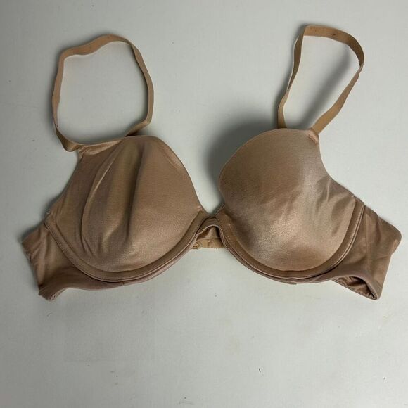 Auden Women's Lightly Lined Wireless Strapless Bras  2 Beige and gray  34A - Picture 5 of 9